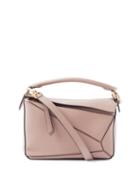 Loewe - Puzzle Small Grained-leather Cross-body Bag - Womens - Light Pink