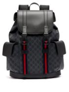Matchesfashion.com Gucci - Gg Supreme Canvas And Leather Backpack - Mens - Black