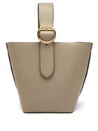Matchesfashion.com Joseph - Sevres Buckle Handle Leather Bag - Womens - Light Grey