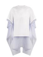 Mm6 Maison Margiela Striped Contrast-panel Cotton T-shirt