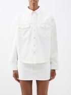 Wardrobe.nyc Wardrobe. Nyc - Curved-hem Denim Jacket - Womens - White