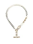 Matchesfashion.com Bottega Veneta - Chunky Dalmatian And Sterling-silver Necklace - Womens - Silver