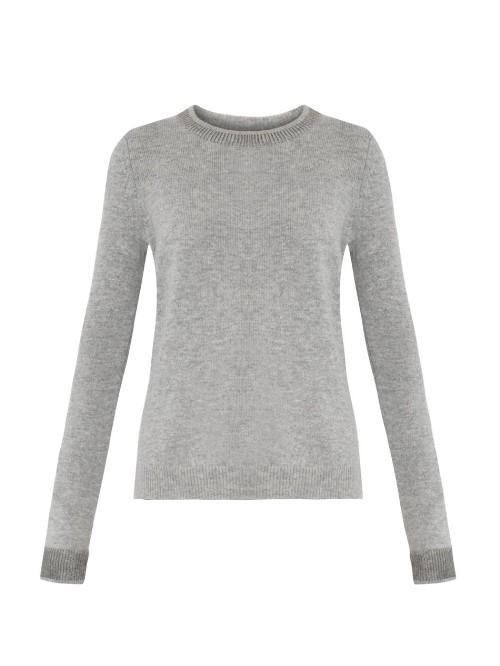 Vince Metallic-trim Wool-blend Sweater