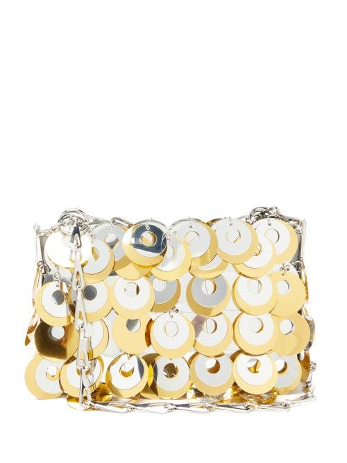 Matchesfashion.com Paco Rabanne - Sparkle 1969 Mini Sequinned Cross-body Bag - Womens - Silver Multi