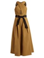 Temperley London Blueberry Stretch-cotton Jumpsuit