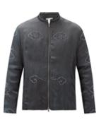 Matchesfashion.com By Walid - Embroidered Vintage Silk Jacket - Mens - Black