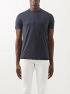 Tom Ford - Crew-neck Lyocell-blend Jersey T-shirt - Mens - Navy
