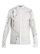 Haider Ackermann Abstract Polka-dot Silk Shirt