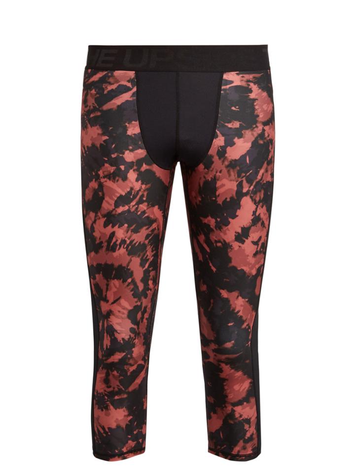 The Upside Tie-dye Print Cropped Performance Leggings