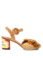 Dolce & Gabbana Keira Ceramic-heel Raffia Sandals