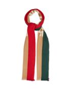 Matchesfashion.com Gucci - Blind For Love Fringed Wool Blend Scarf - Mens - Multi