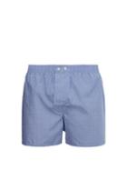 Matchesfashion.com Derek Rose - Classic Fit Checked Cotton Boxer Shorts - Mens - Blue Multi