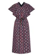 Vivienne Westwood Anglomania Spye V-neck Printed Cotton-blend Dress