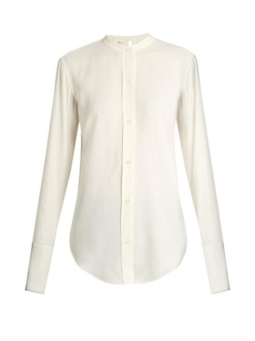 Helmut Lang Back-knot Raw-edge Blouse