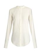 Helmut Lang Back-knot Raw-edge Blouse