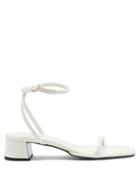 Matchesfashion.com The Row - Kate Ankle-strap Leather Sandals - Womens - White