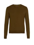 Matchesfashion.com Berluti - Crew Neck Wool Sweater - Mens - Brown
