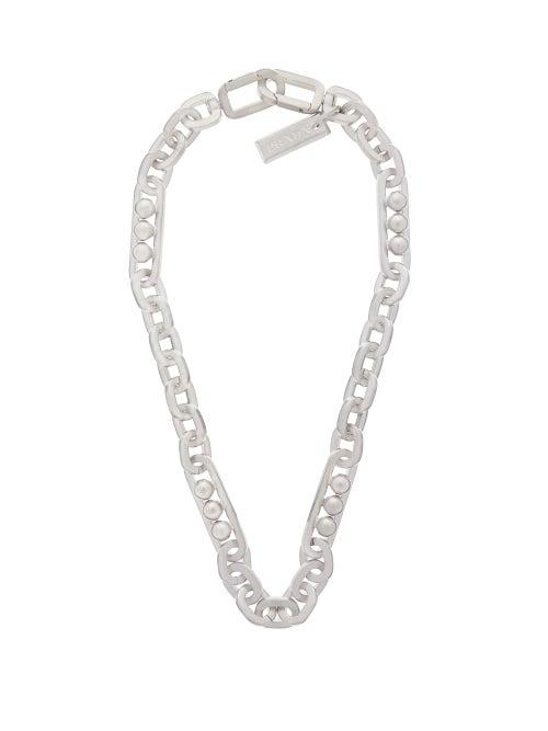Matchesfashion.com Prada - Chunky Chain Link Necklace - Womens - Silver