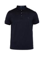 Matchesfashion.com Polo Ralph Lauren - Logo Embroidered Cotton Jersey Polo Shirt - Mens - Navy
