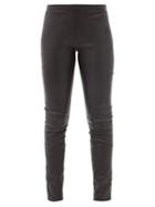 Matchesfashion.com Haider Ackermann - Varukers Leather Leggings - Womens - Black