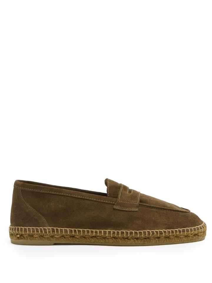 Castañer Espadrille-sole Suede Penny Loafer