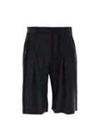 Matchesfashion.com Ann Demeulemeester - Wide Leg Washed Satin Shorts - Mens - Black