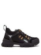 Gucci Flashtrek Leather-trimmed Trainers