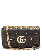 Gucci Gg Marmont Embellished Quilted-leather Bag