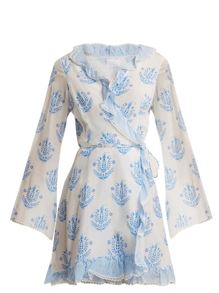 Athena Procopiou Vagabond Long-sleeve Wrap Dress