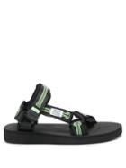 Matchesfashion.com Aries - X Suicoke Glow In The Dark Sandals - Womens - Black Multi