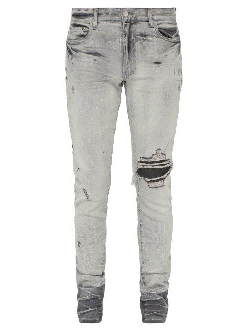 Matchesfashion.com Amiri - Broken Skinny Jeans - Mens - White
