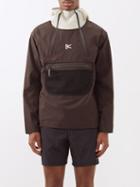 District Vision - Vassa Logo-print Recycled-shell Hooded Jacket - Mens - Brown Multi