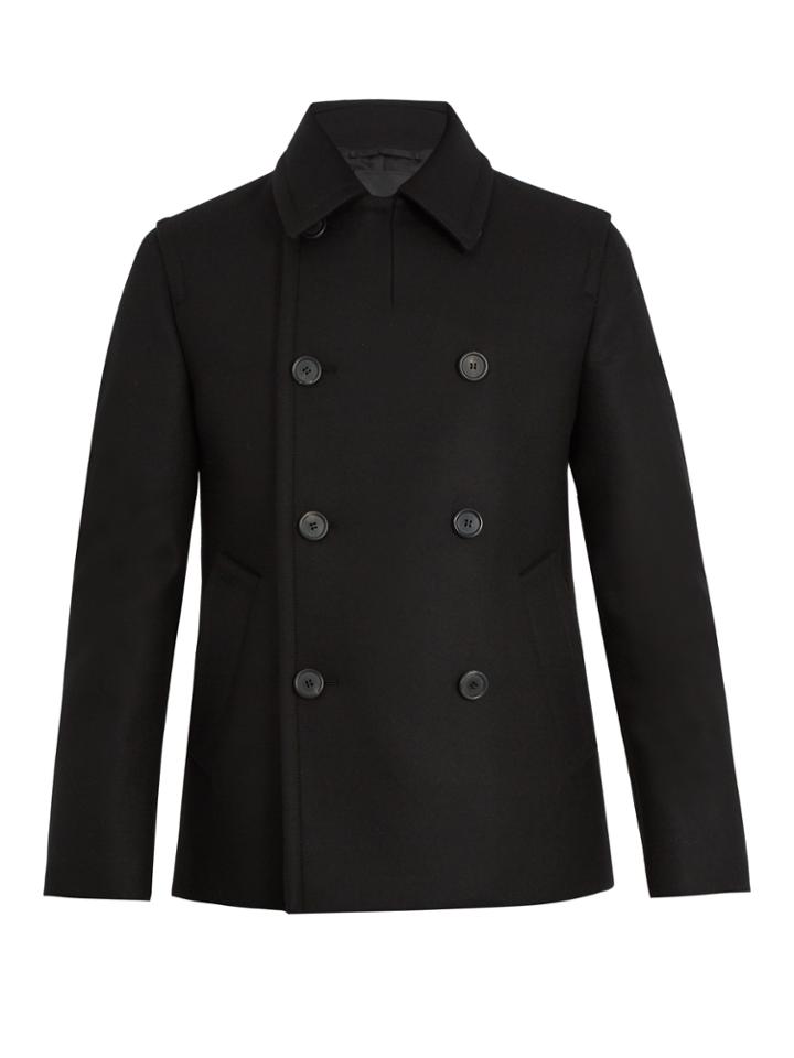 Prada Double-breasted Wool Pea Coat