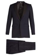 Burberry Contrast-lapel Single-breasted Wool Tuxedo