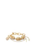Matchesfashion.com Marine Serre - Chain Shell Bracelet - Womens - Gold Multi