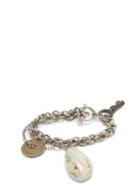 Matchesfashion.com Marine Serre - Shell Charm Bracelet - Womens - Silver