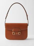 Gucci - Gucci Horsebit 1955 Medium Leather Shoulder Bag - Womens - Tan
