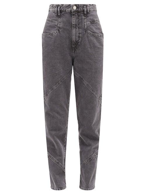 Matchesfashion.com Isabel Marant - Eloisa High-rise Tapered Jeans - Womens - Black