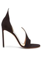 Matchesfashion.com Francesco Russo - Flame Open-toe Suede Sandals - Womens - Black