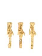 Matchesfashion.com Alighieri - Set Of Three Brass Coat Hooks - Gold