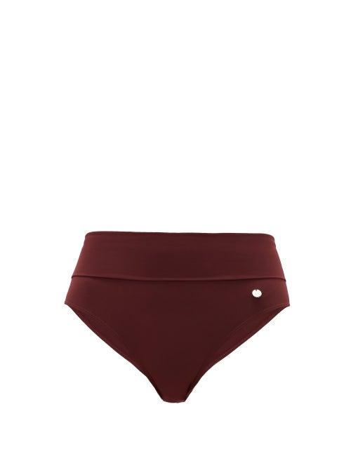 Matchesfashion.com Max Mara Beachwear - Fidato Bikini Briefs - Womens - Burgundy