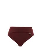 Matchesfashion.com Max Mara Beachwear - Fidato Bikini Briefs - Womens - Burgundy