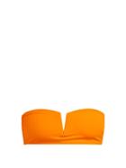Matchesfashion.com Talia Collins - The Strapless Bandeau Bikini Top - Womens - Orange