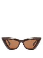 Ladies Accessories Bottega Veneta - Cat-eye Acetate Sunglasses - Womens - Brown