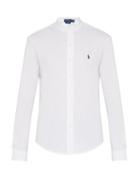 Matchesfashion.com Polo Ralph Lauren - Band Collar Cotton Piqu Shirt - Mens - White