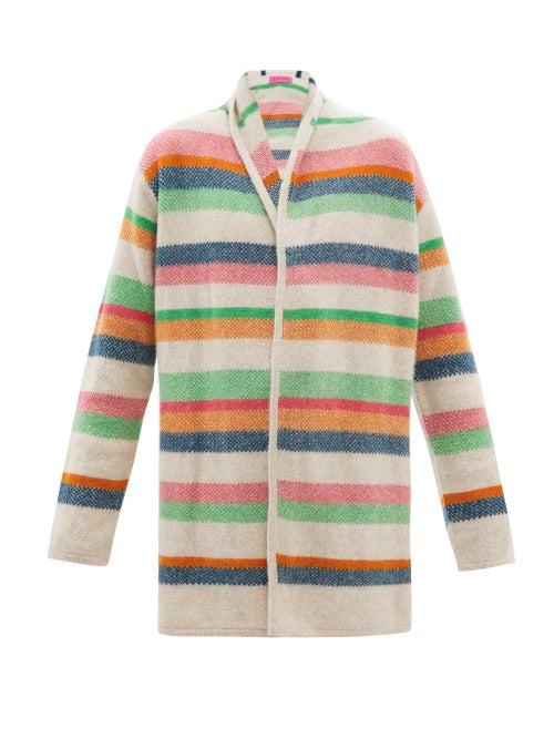 The Elder Statesman - Pace Striped Cashmere Cardigan - Womens - Multi