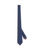 Matchesfashion.com Paul Smith - Polka Dot Silk Faille Tie - Mens - Blue