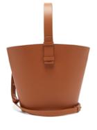 Matchesfashion.com Nico Giani - Nelia Large Top Handle Leather Bucket Bag - Womens - Tan