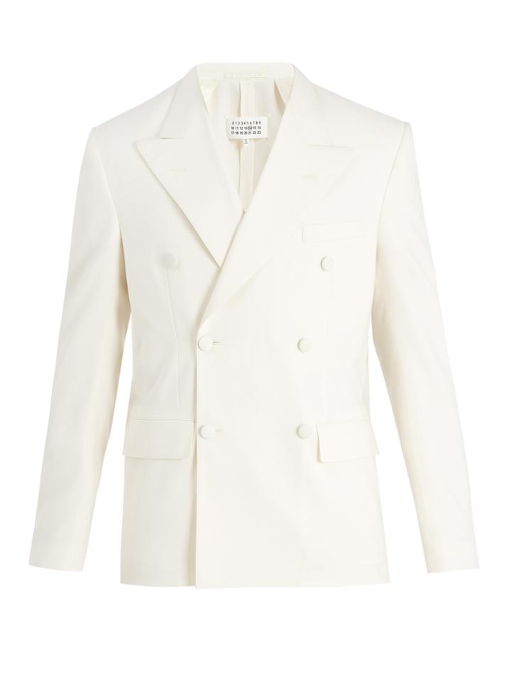 Maison Margiela Peak-lapel Double-breasted Wool-blend Suit