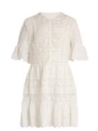 Rebecca Taylor Lace-trimmed Cotton-voile Dress